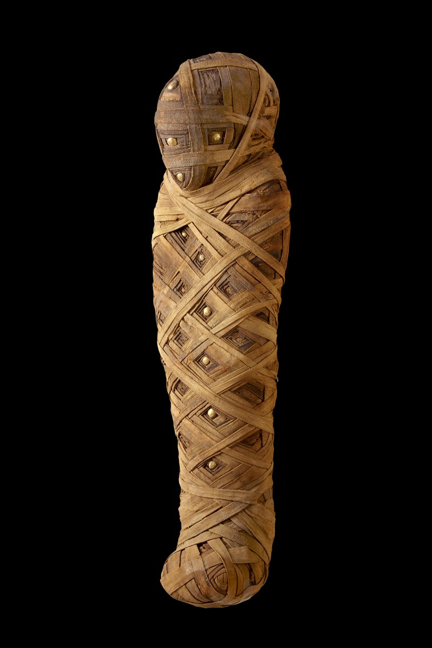 Bambino mummificato da Egyptian