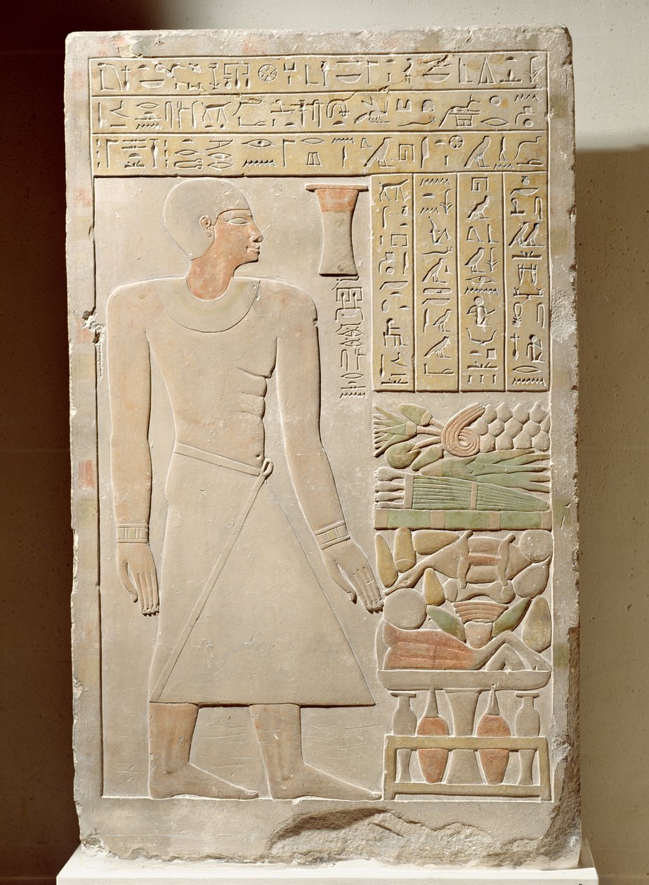 Rilievo di Senwosret, capo del tesoro, Medio Regno, c.1970-1900 a.C. da Egyptian 12th Dynasty