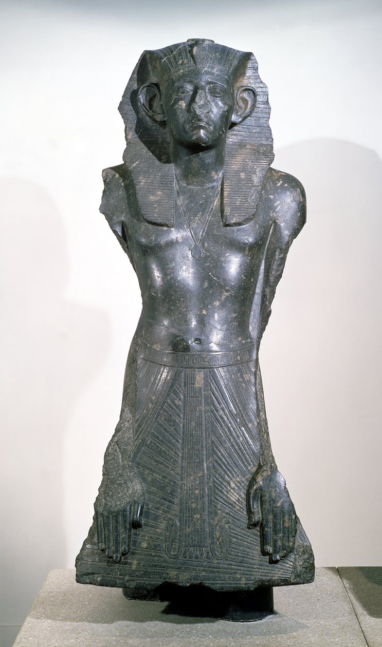 Statua di Sesostri III (1878-1843 a.C.) in età matura, da Deir el-Bahri, Tebe, c.1850 a.C. da Egyptian 12th Dynasty