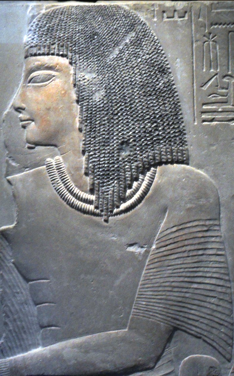 Rilievo di Imenmes e Dejat, Genitori del Generale Imeneminet, da una tomba a Menfi, circa 1336 a.C. da Egyptian 18th Dynasty