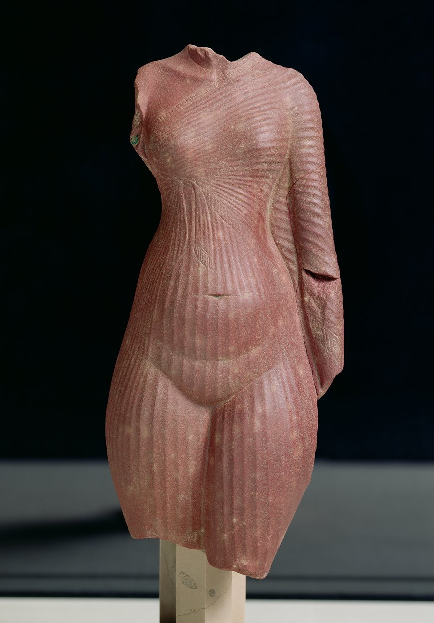 Torso femminile, probabilmente della regina Nefertiti, periodo di Amarna (1365-1349 a.C.) Nuovo Regno da Egyptian 18th Dynasty