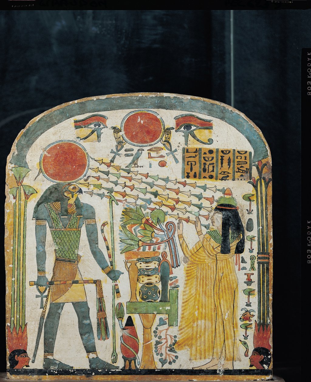 Stele della Signora Taperet davanti a Re-Horakhty, c.1000 a.C. da Egyptian 22nd Dynasty