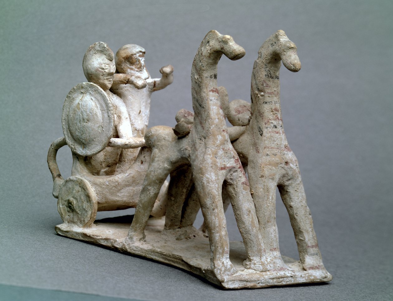 Carro e cavalli, dalla Tomba della Principessa Nefertiabet, Antico Regno da Egyptian 4th Dynasty