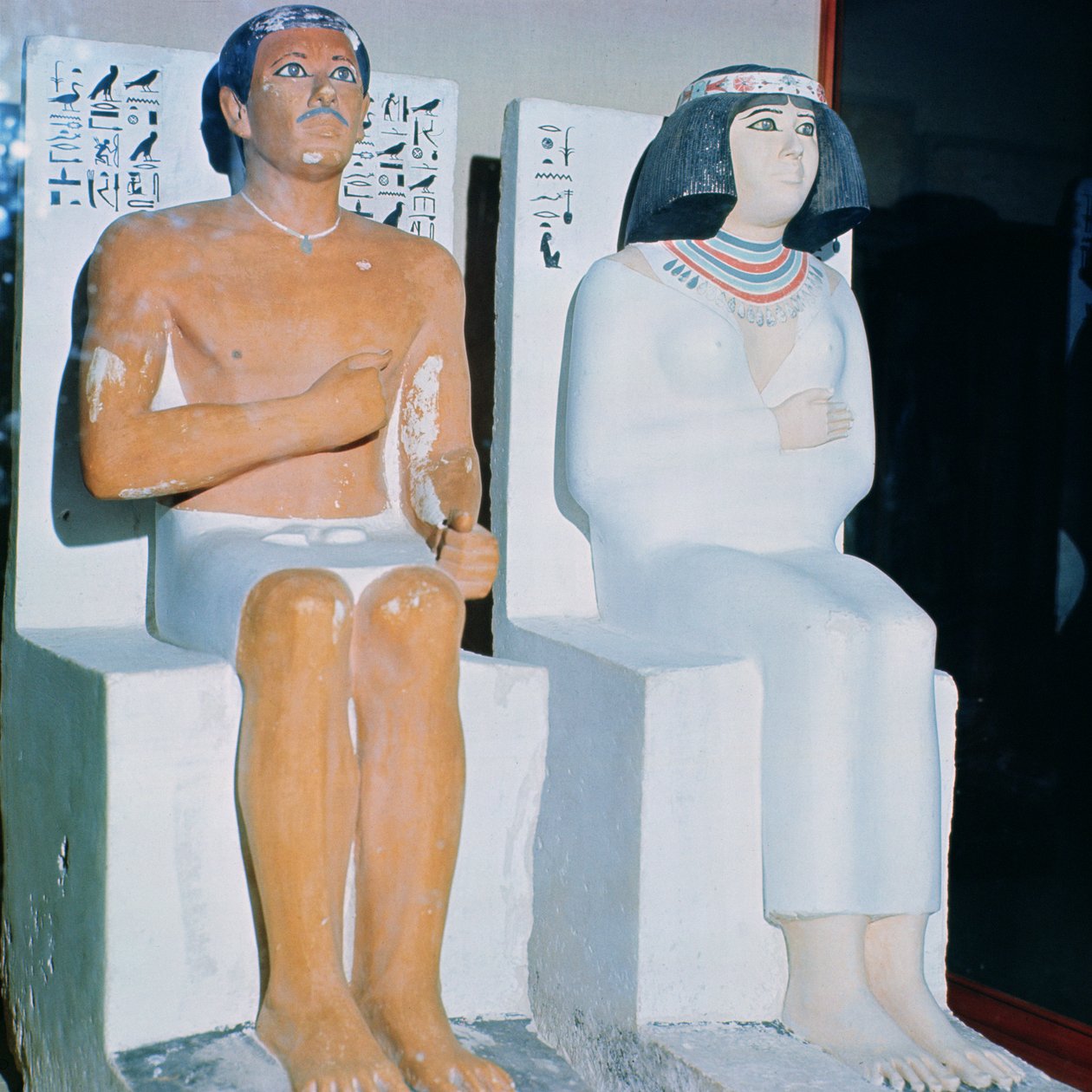 Rahotep e sua moglie, Nofret, da Meydum, c.2620 a.C. da Egyptian 4th Dynasty