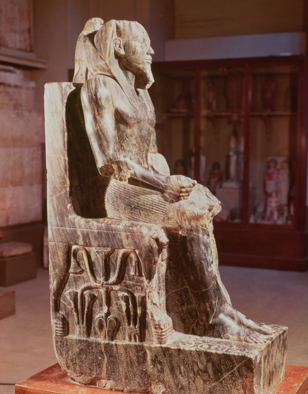 Statua di Khafre in trono da Egyptian 4th Dynasty