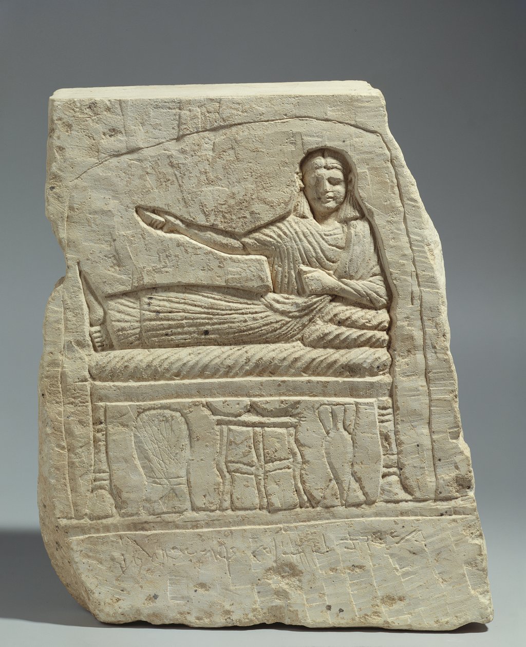 Stele funeraria in nome della signora Artemide, da Kom Abu Billo da Egyptian Ptolemaic Period