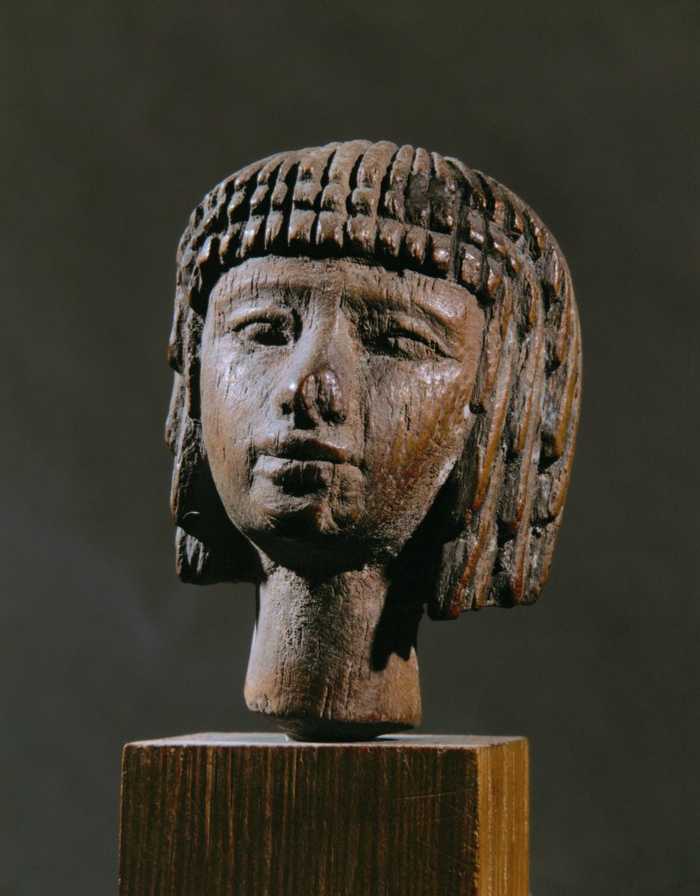 Testa di una nuotatrice da Egyptian 18th Dynasty