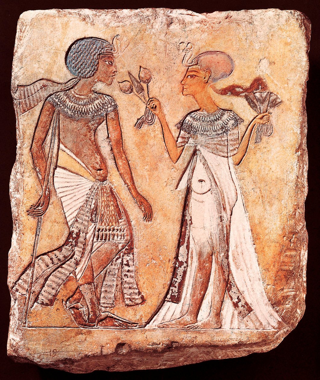 Re Smenkhkare e sua moglie Meritaton da Egyptian 18th Dynasty