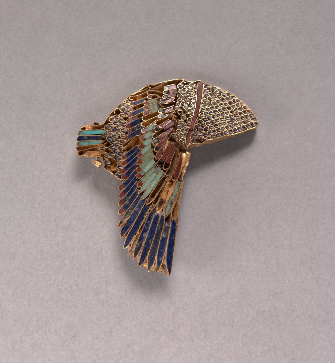 Intarsio di copricapo di avvoltoio, 100-1 a.C. da Egyptian Ptolemaic Period