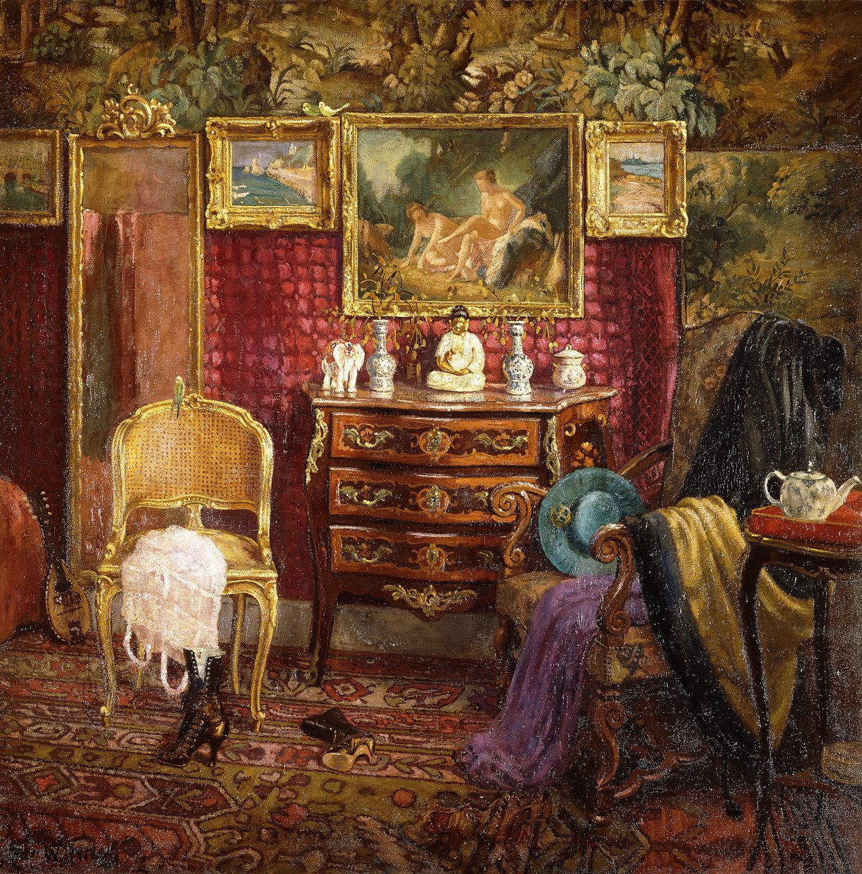 Interno di un Boudoir da Einar Wegener