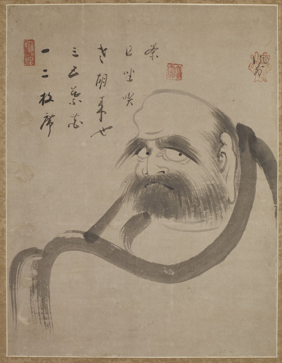 Bodhidharma, c.1645 da Ekun Fugai Ekun Fugai