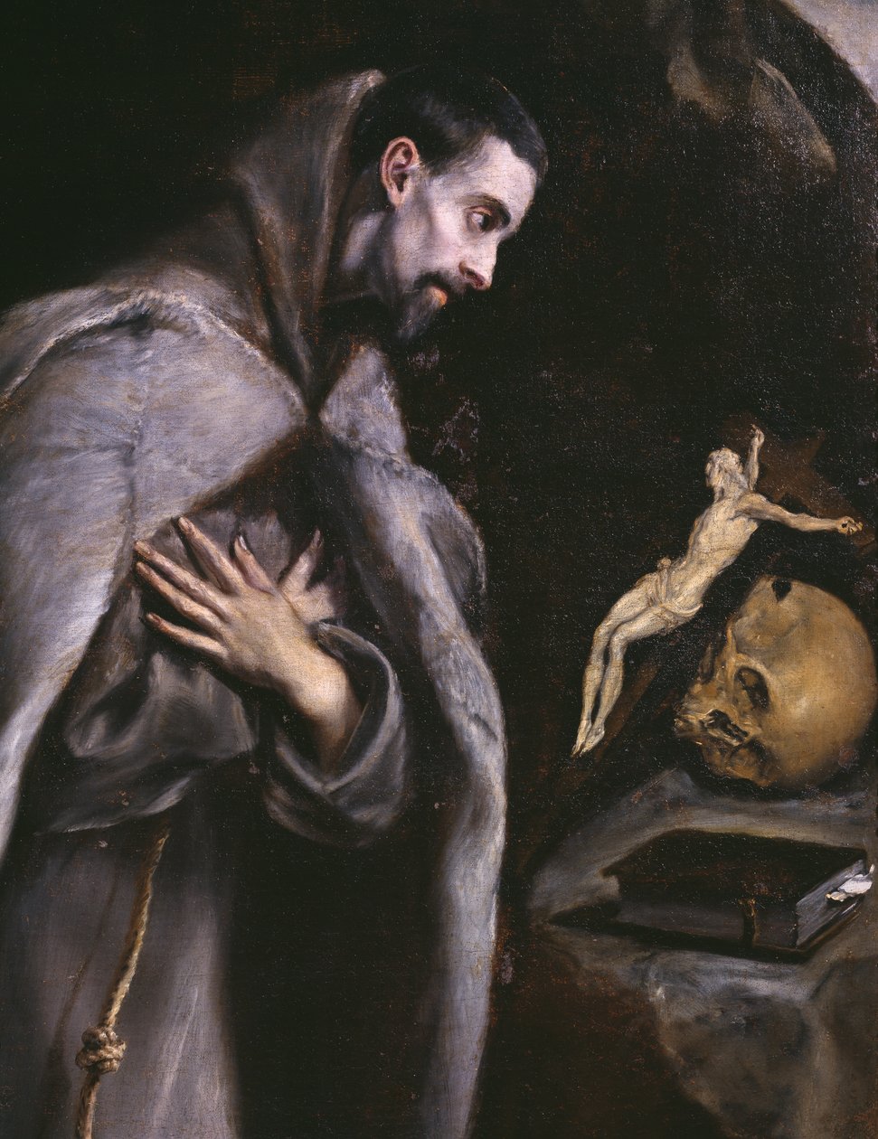 San Francesco in meditazione, c.1586-92 da El Greco