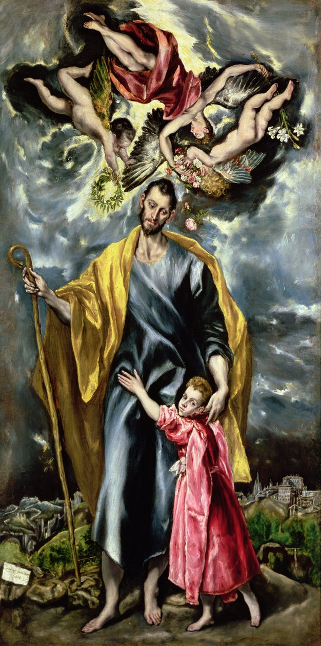 San Giuseppe e il Bambino Gesù, 1597-99 da El Greco