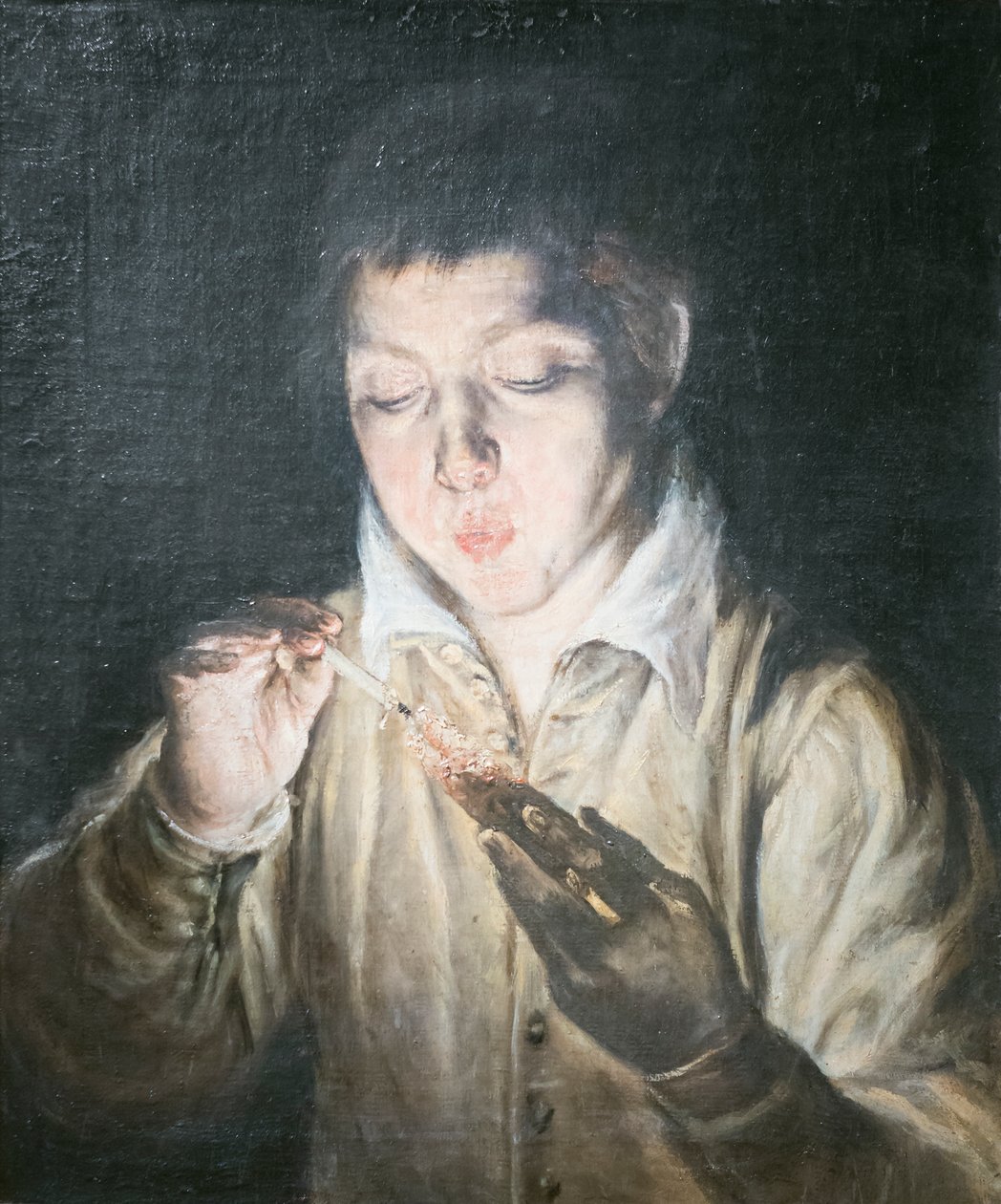 Ragazzo che soffia su un tizzone da El (1541 1614) Greco