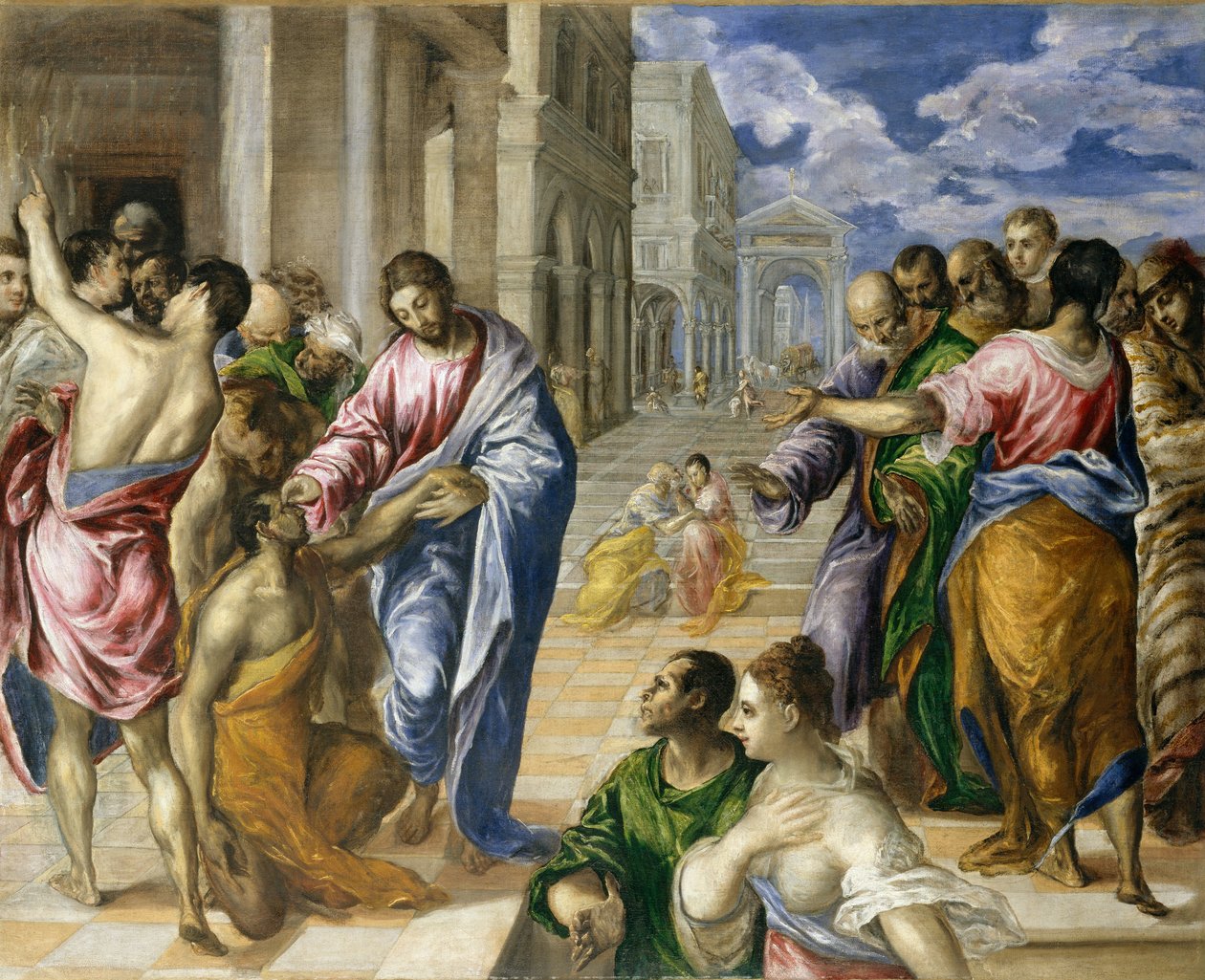Cristo guarisce il cieco, ca. 1570 da El Greco
