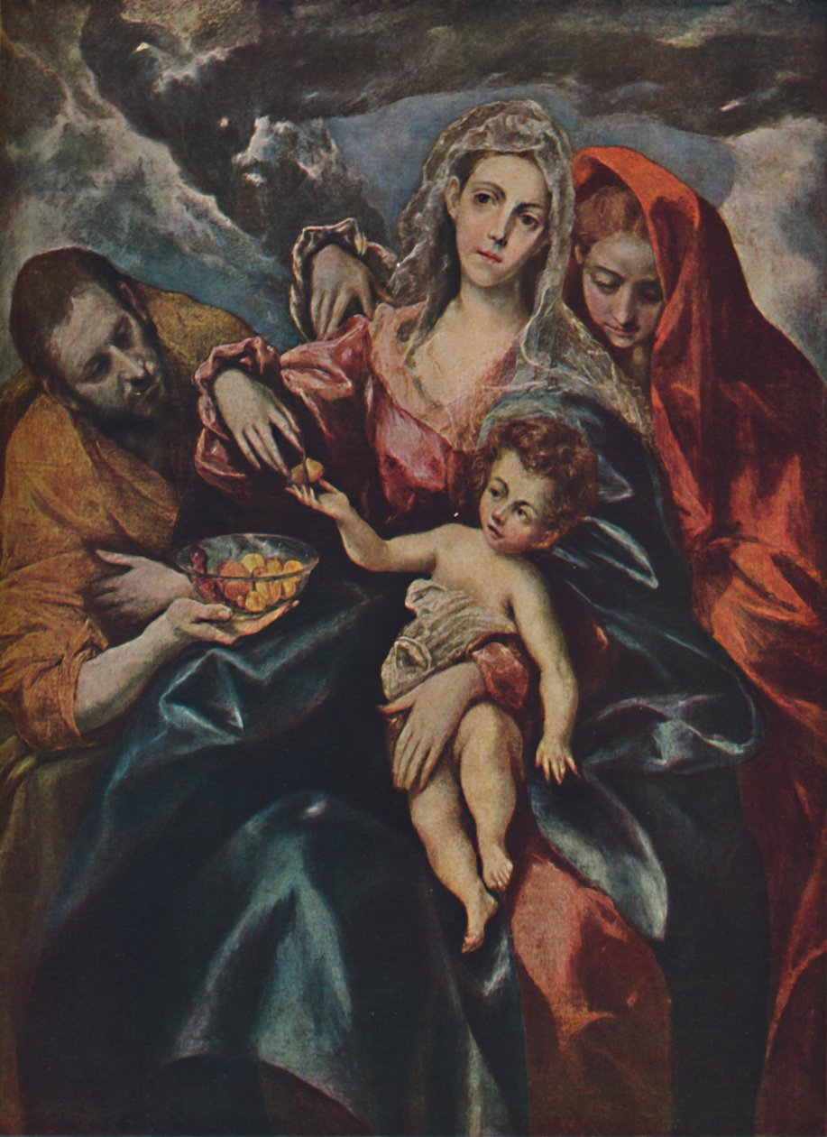 Sacra Famiglia, c1590, 1938 da El Greco