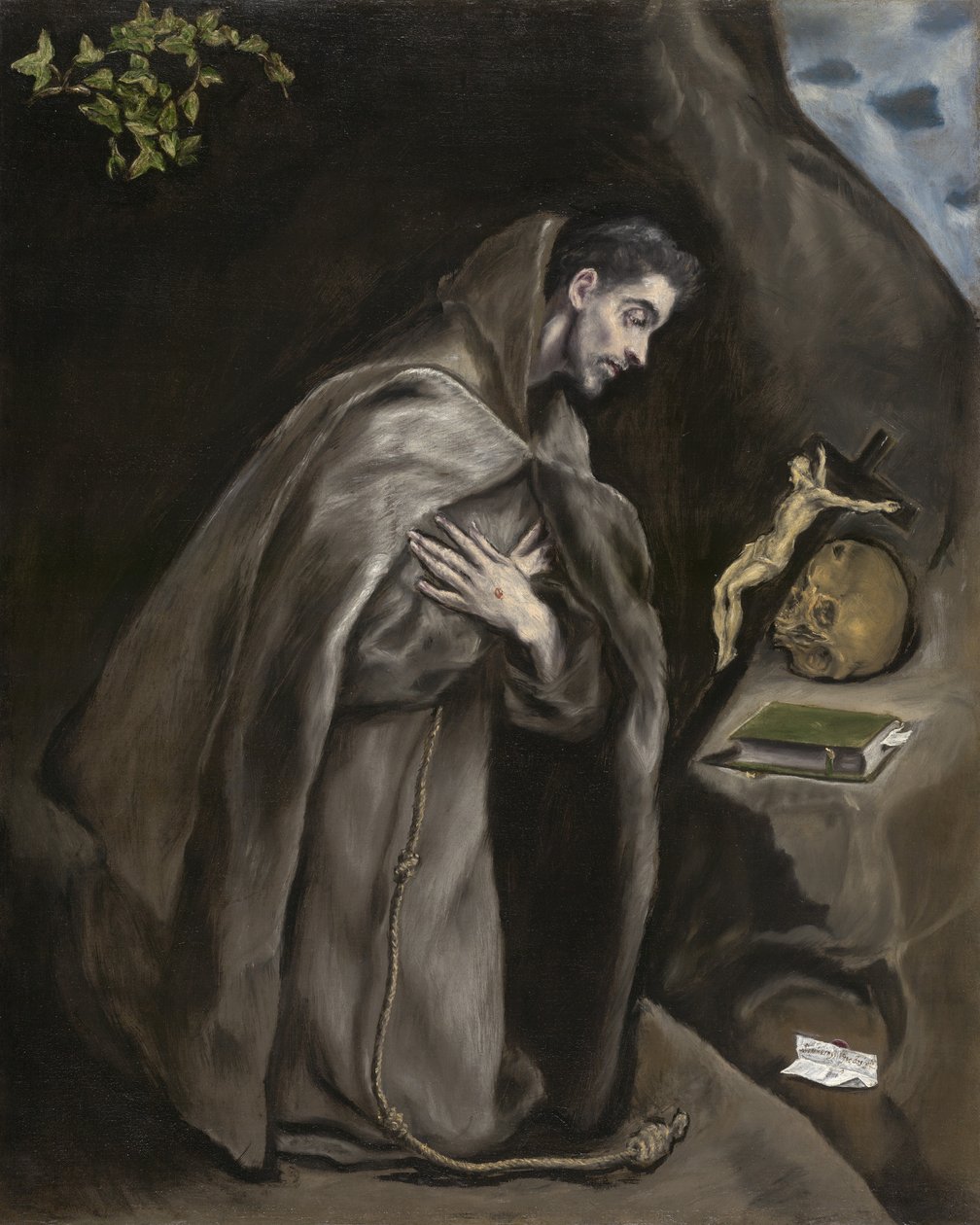 San Francesco in Meditazione, 1595-1600 da El Greco