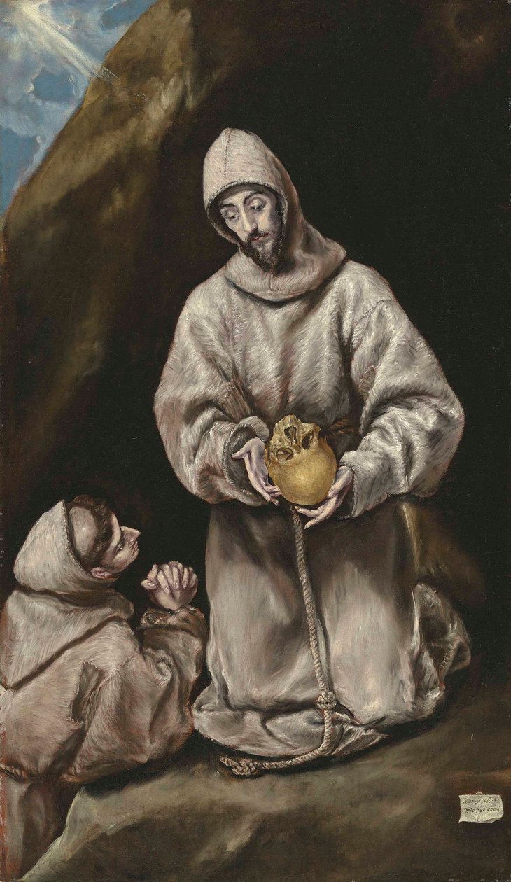 San Francesco e frate Leone in meditazione da El Greco
