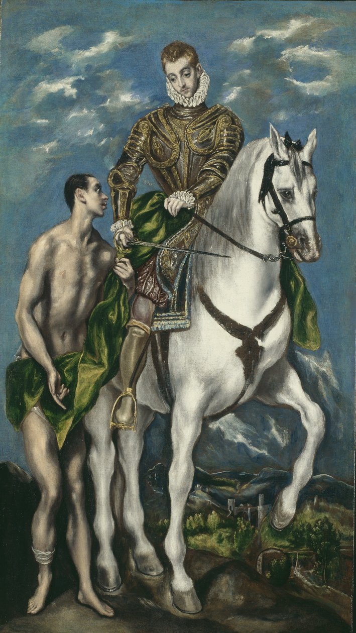 San Martino e il mendicante, 1597-1600 da El Greco