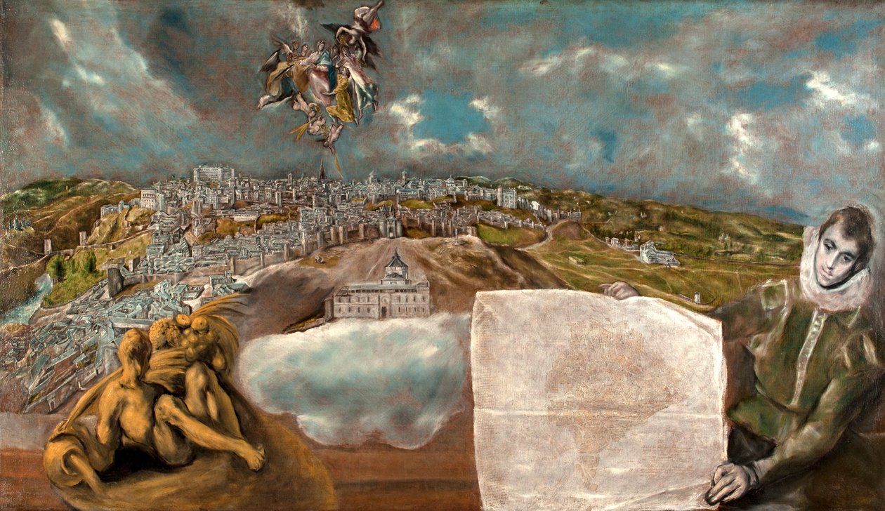 Veduta e pianta di Toledo da El Greco