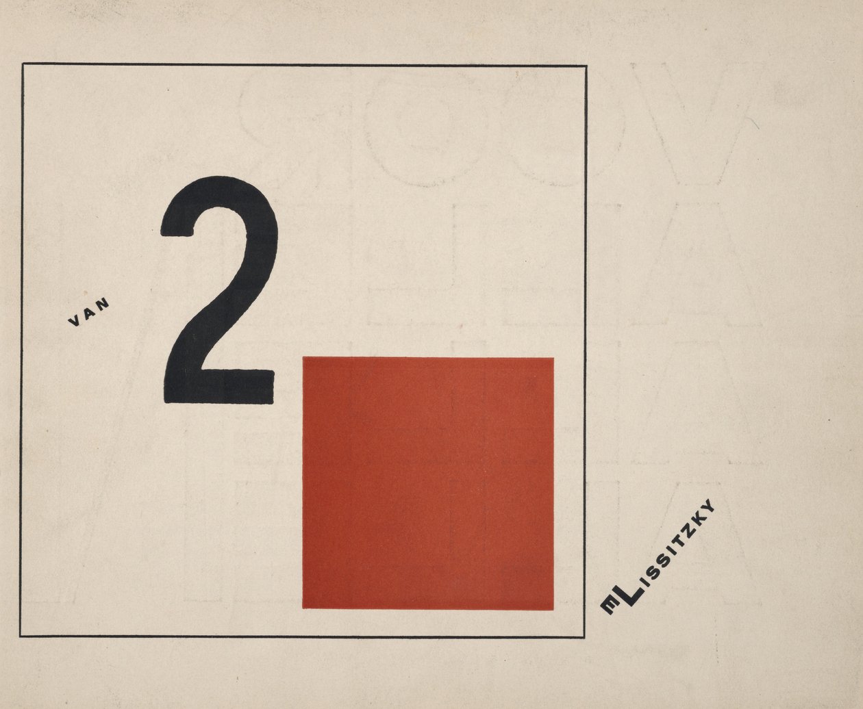 Su Due Quadrati da Eliezer Markowich Lissitzky