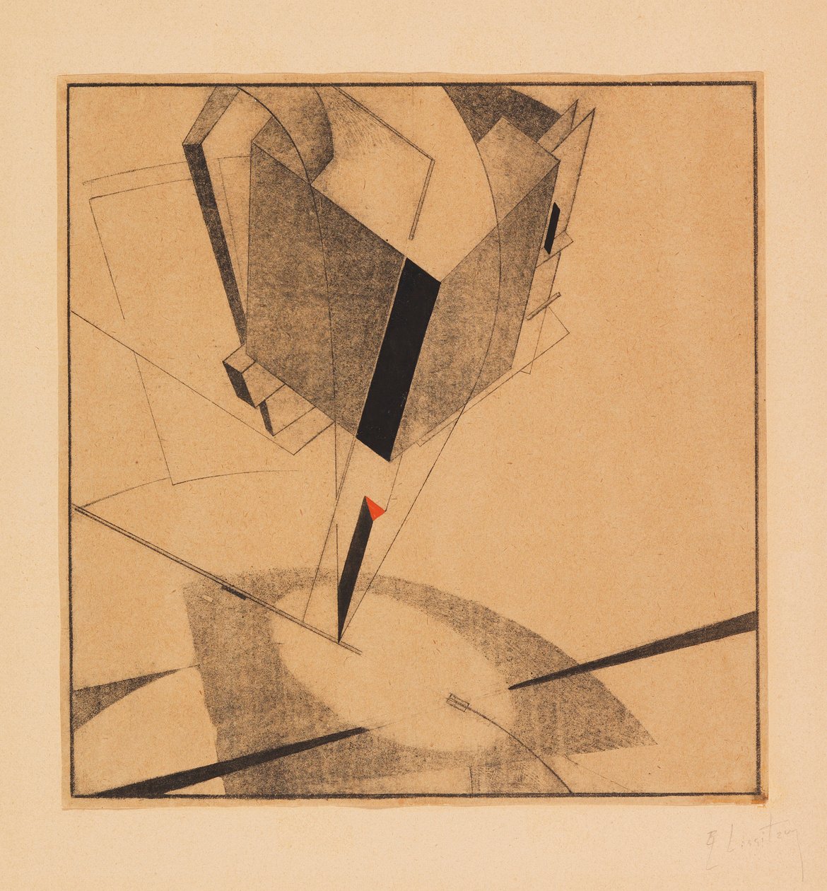 Proun 5A, 1919 da Eliezer Markowich Lissitzky