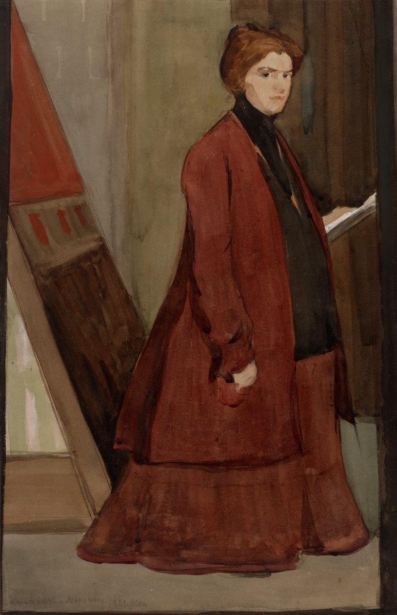 Autoritratto in gravidanza da Elena Luksch Makowsky