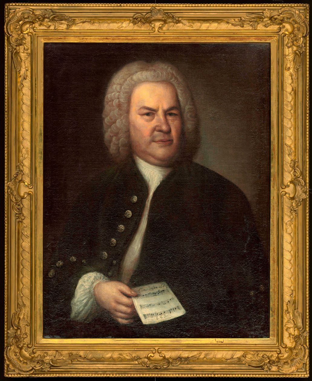 Ritratto di Johann Sebastian Bach da Elias Gottleib Haussmann