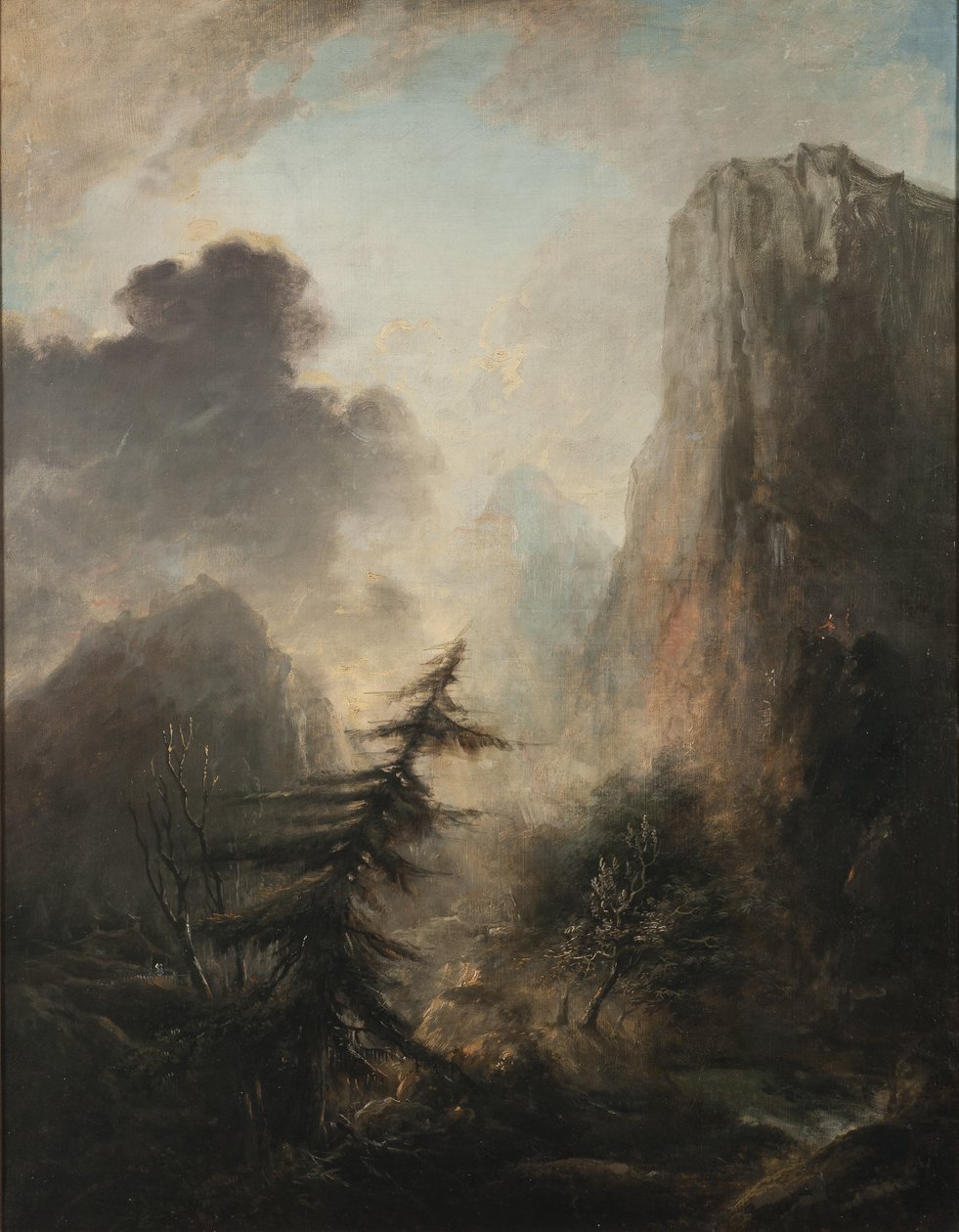 Paesaggio con abete, c.1780 da Elias Martin