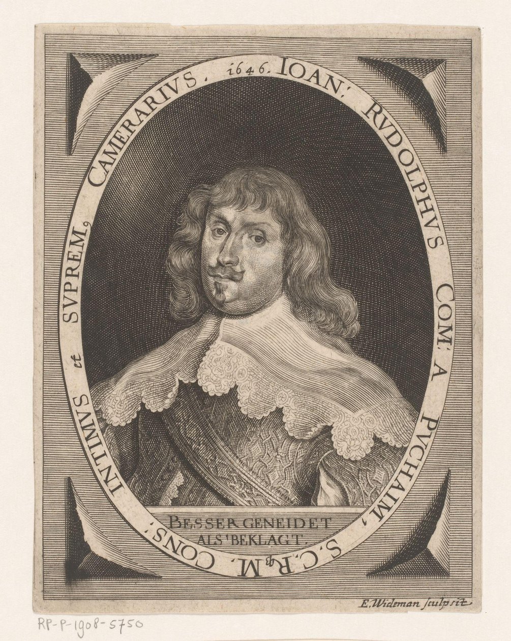 Ritratto di Johann Rudolph von Puchaim da Elias Widemann