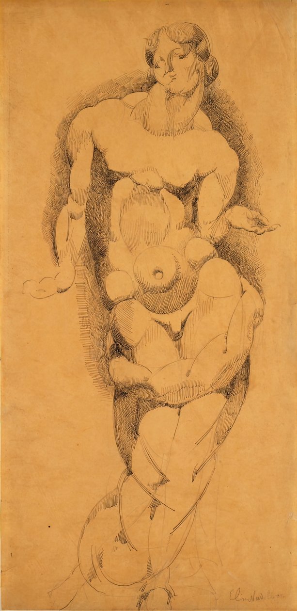 Nudo maschile in piedi da Elie Nadelman