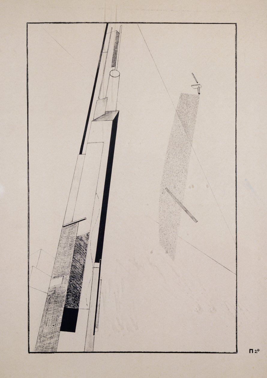 Proun 2 D da Eliezer Markowich Lissitzky