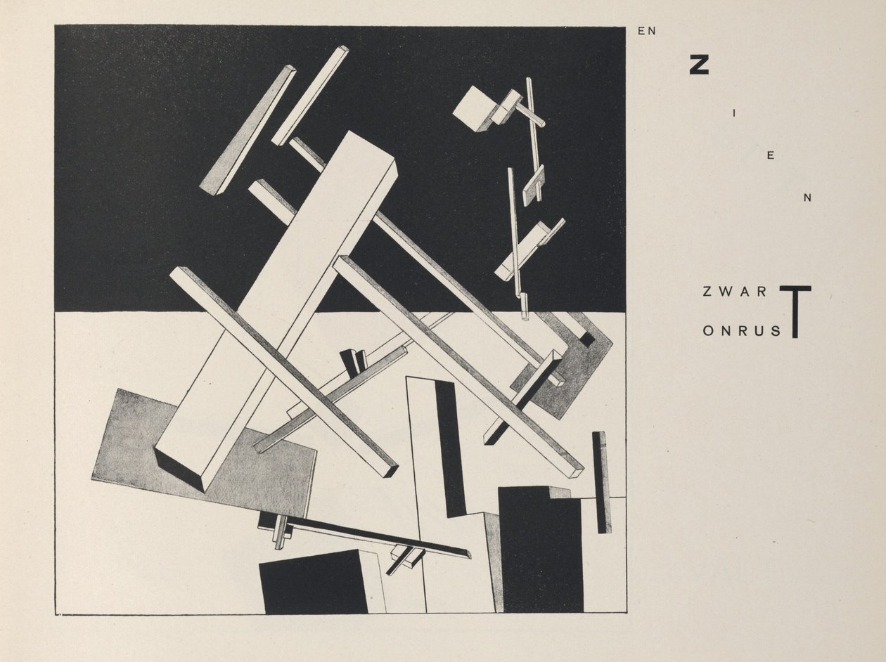 Circa Due Quadrati, 1922 da Eliezer Markowich Lissitzky