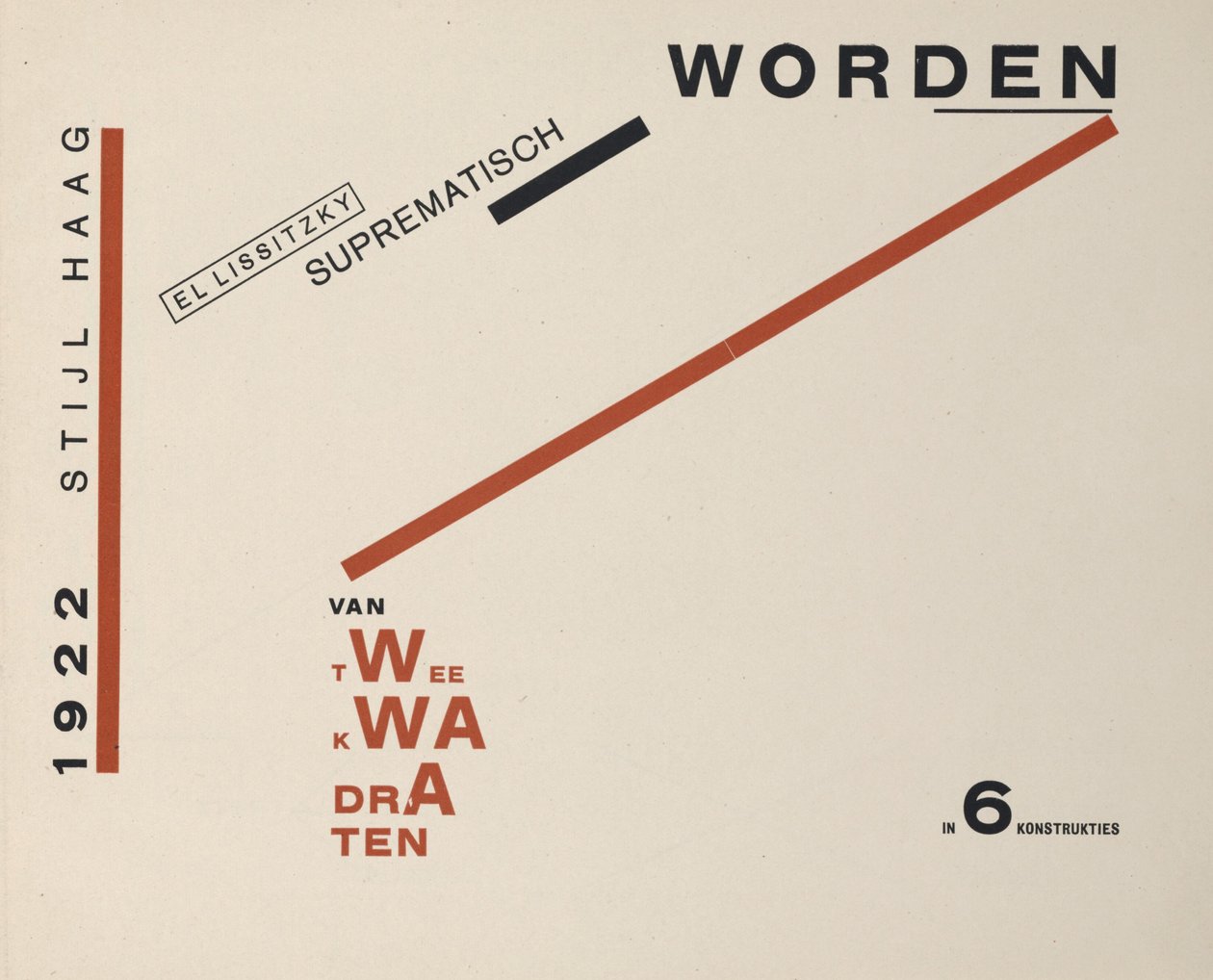 Circa Due Quadrati, 1922 da Eliezer Markowich Lissitzky