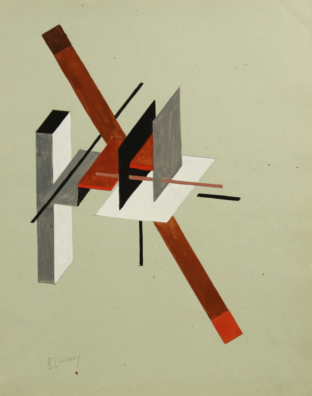 Proun, ca 1923 da Eliezer Markowich Lissitzky