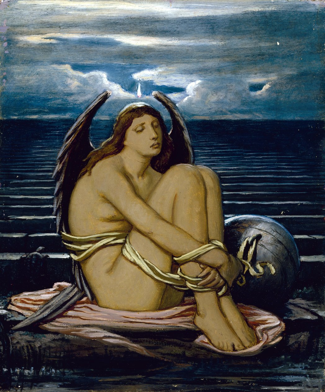 Anima in schiavitù, c. 1891 da Elihu Vedder
