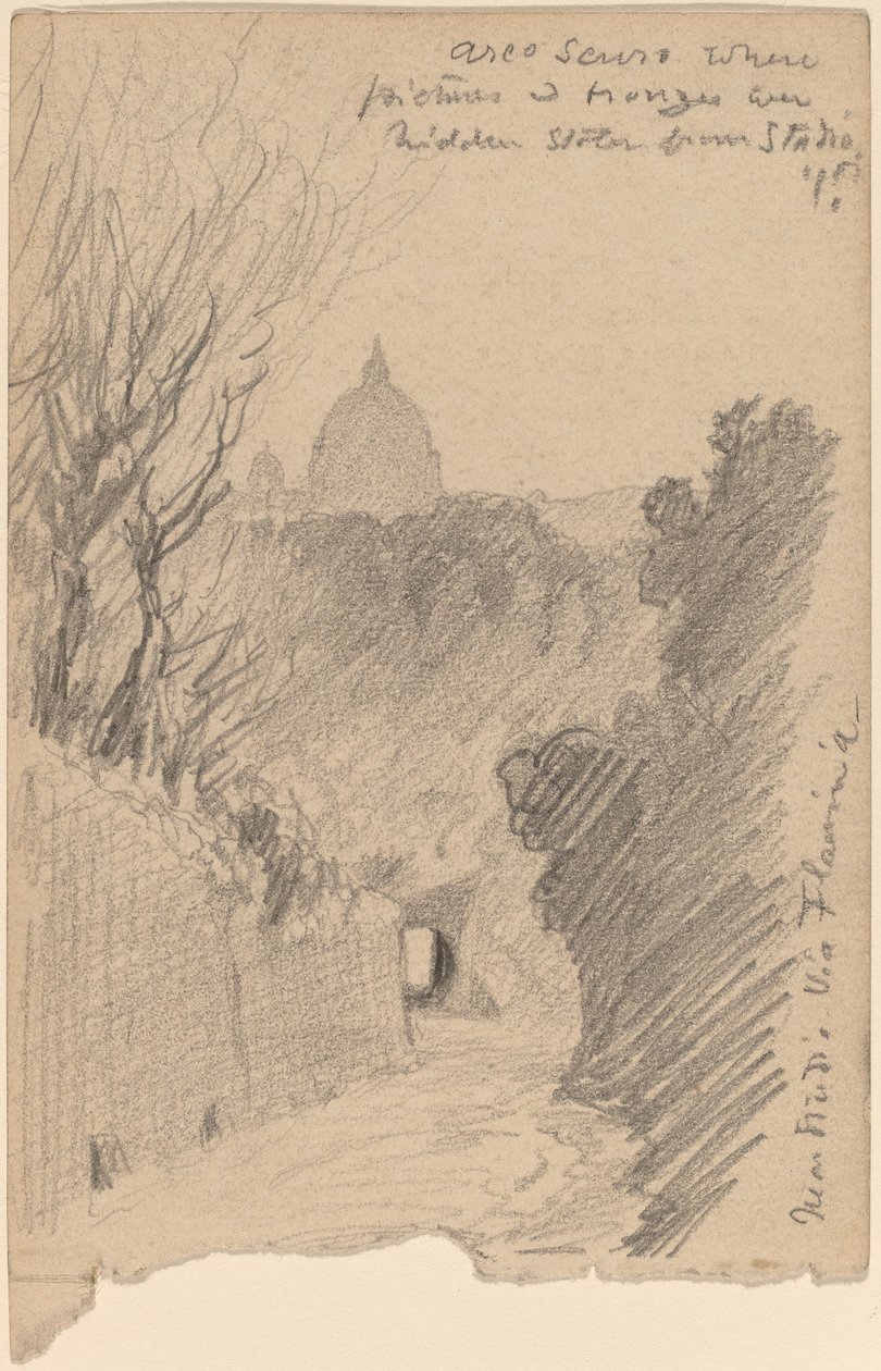 Arco Oscuro--Sopra la Via Flaminia da Elihu Vedder