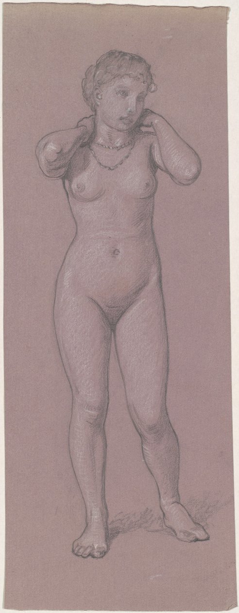 Nudo Femminile con Collana da Elihu Vedder