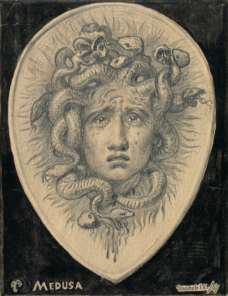 Medusa, 1867 da Elihu Vedder