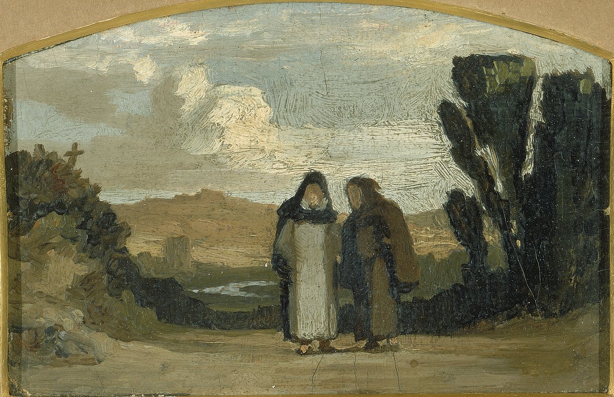 Monaci sulla Via Appia da Elihu Vedder
