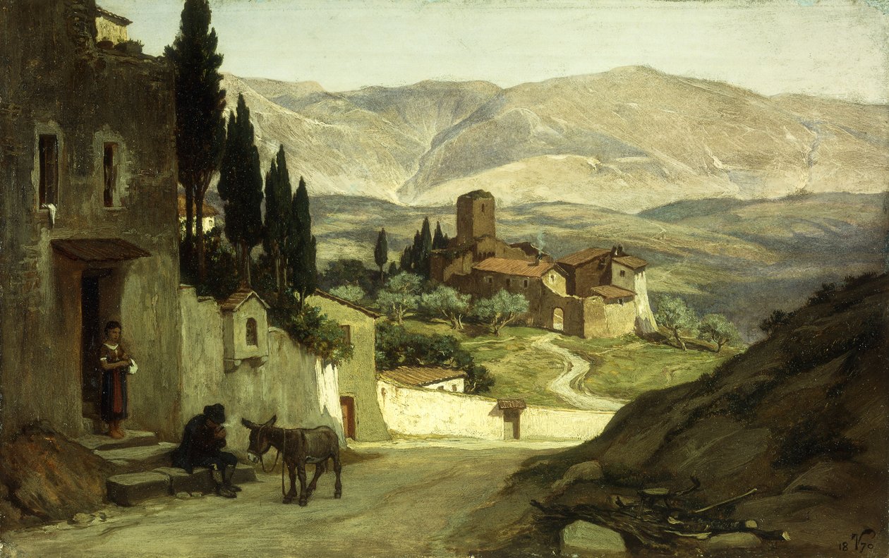 Vicino a Perugia, 1870 da Elihu Vedder