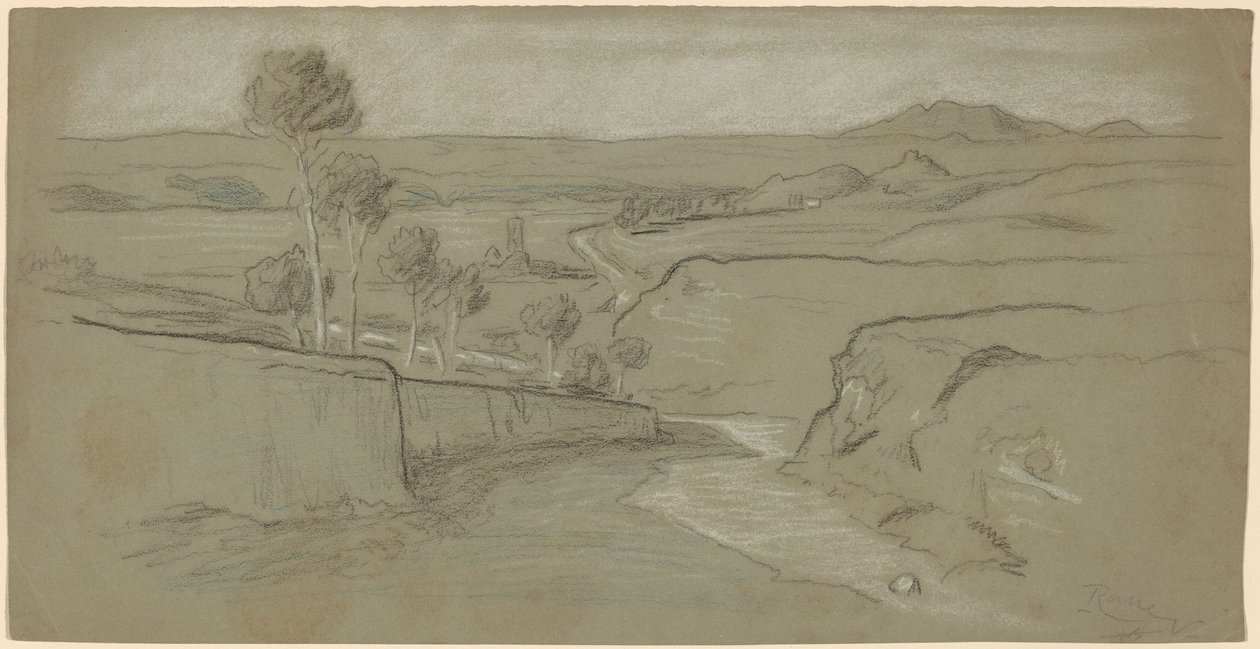 Paesaggio romano da Elihu Vedder