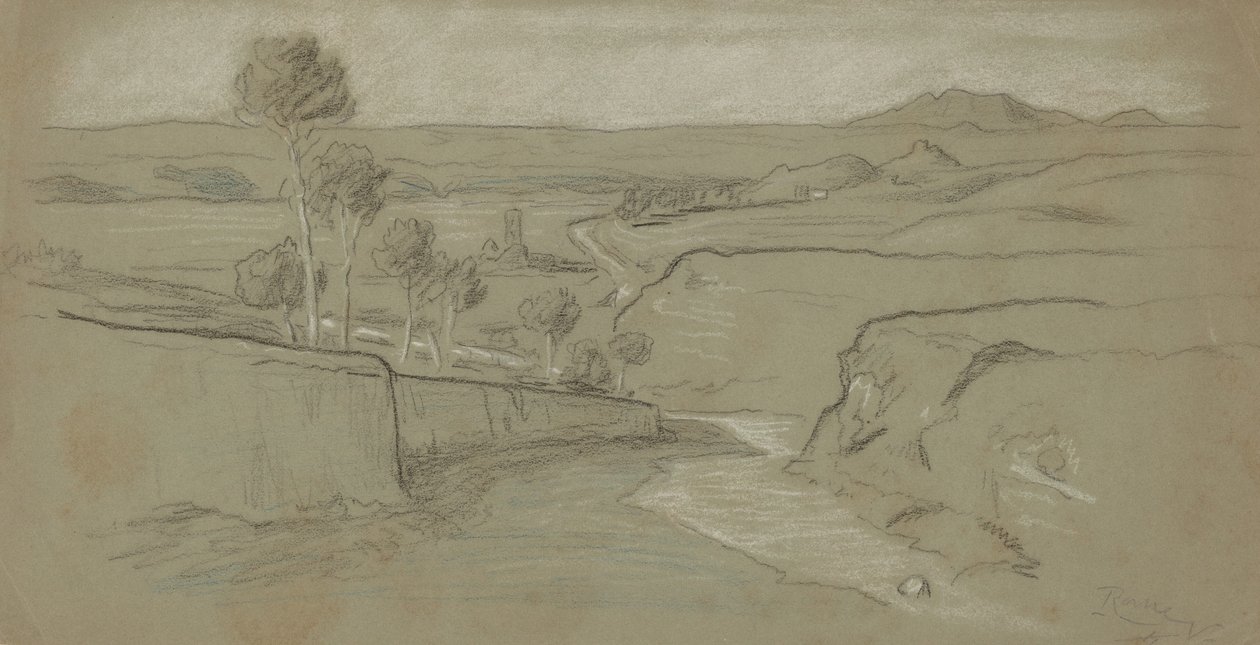 Paesaggio Romano, ca. 1900 da Elihu Vedder