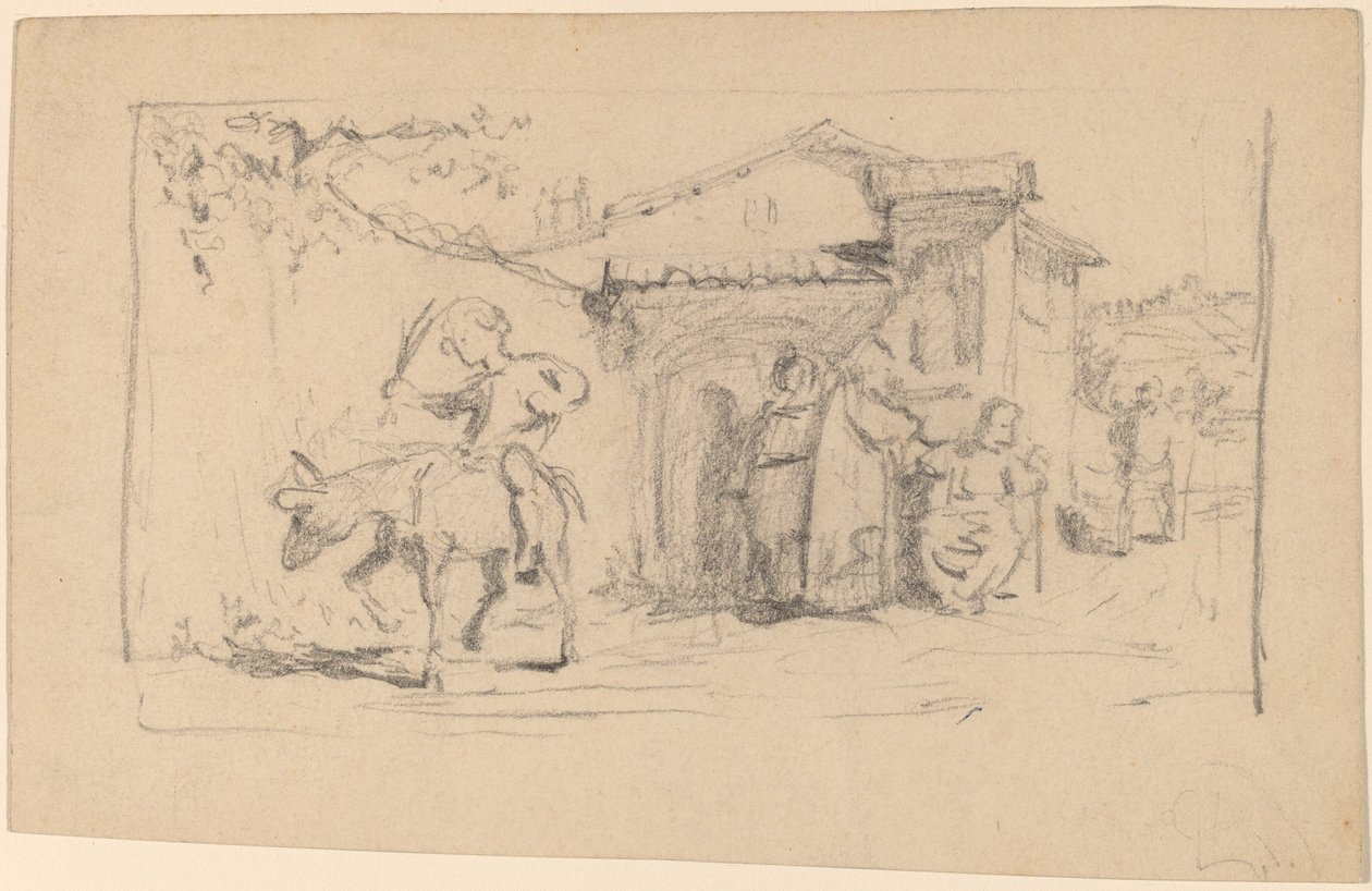 Figlio e Asino, c. 1859 da Elihu Vedder