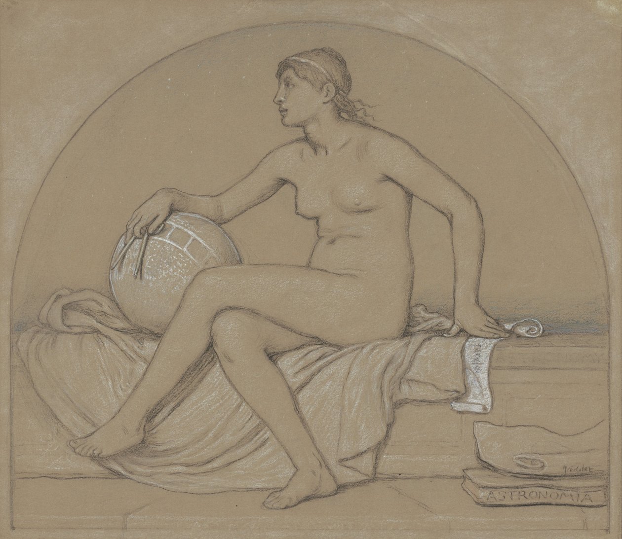 Studio per Astronomia, 1892 da Elihu Vedder