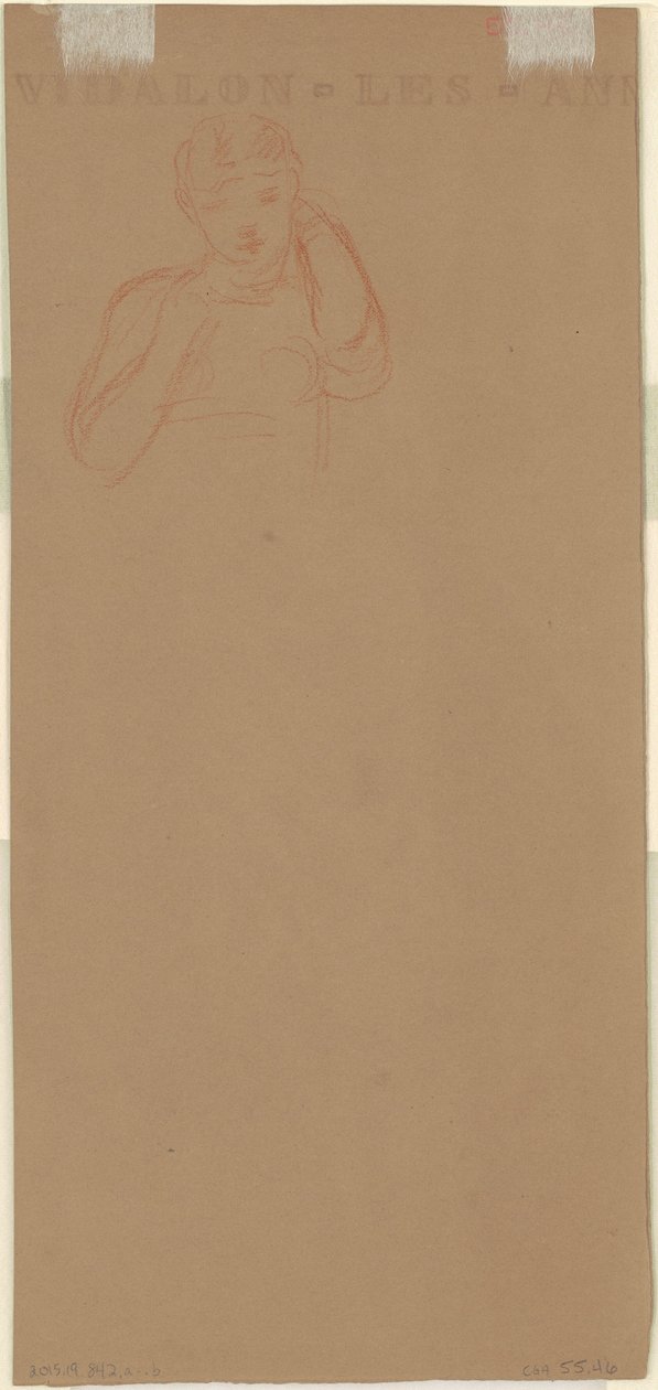 Studio per "Ragazze Greche che si Bagnano" (verso) da Elihu Vedder