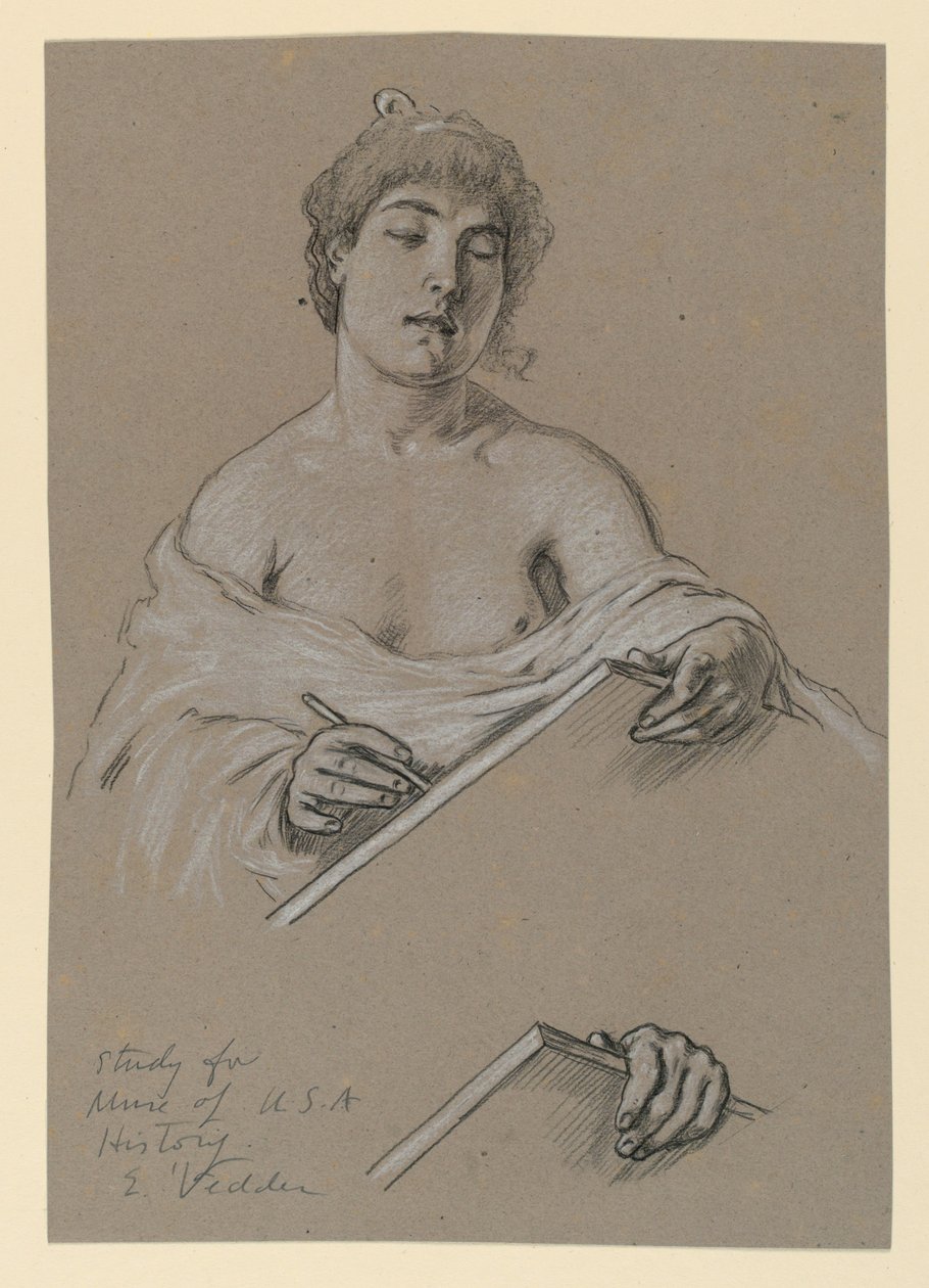 Studio per "Musa della Storia" da Elihu Vedder