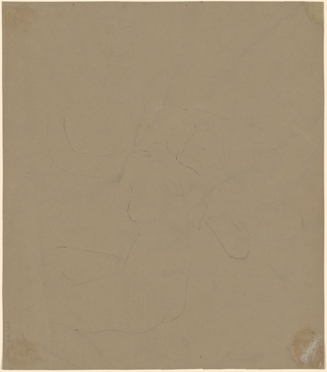 Studio di un Nudo Femminile, 1892 da Elihu Vedder