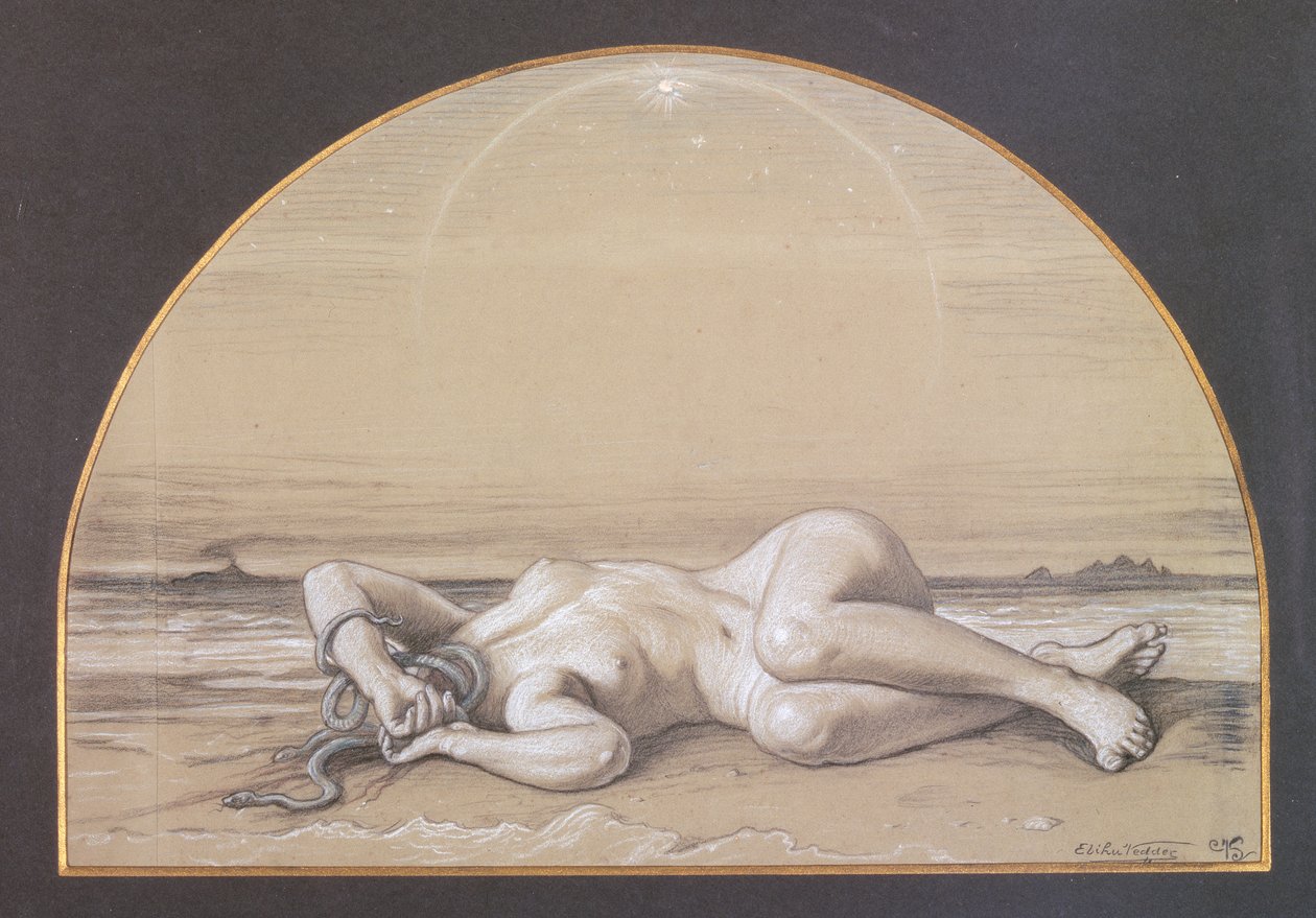 La Medusa morta da Elihu Vedder