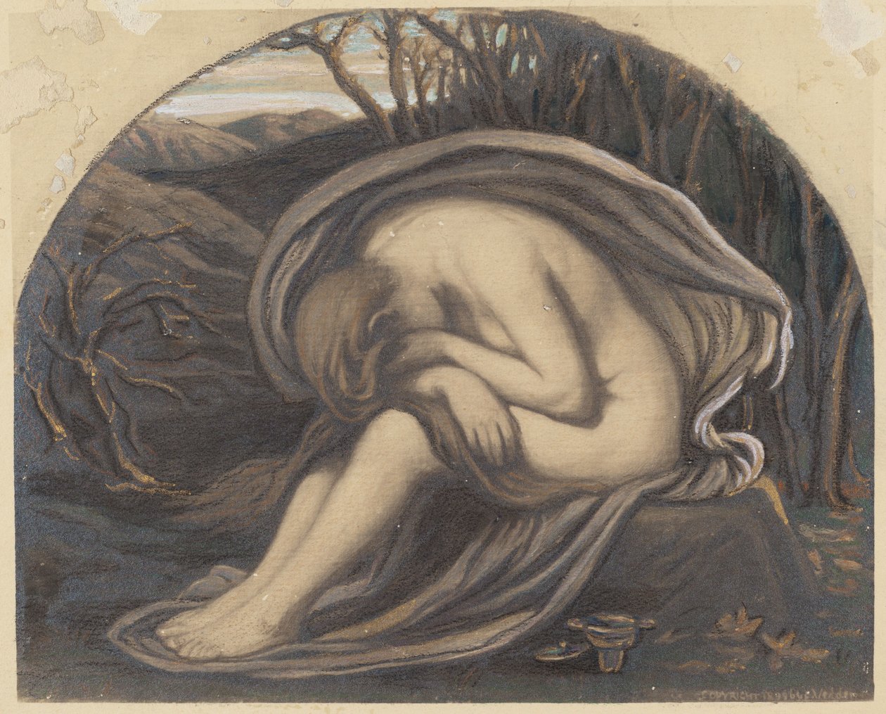 La Maddalena, c. 1884 da Elihu Vedder